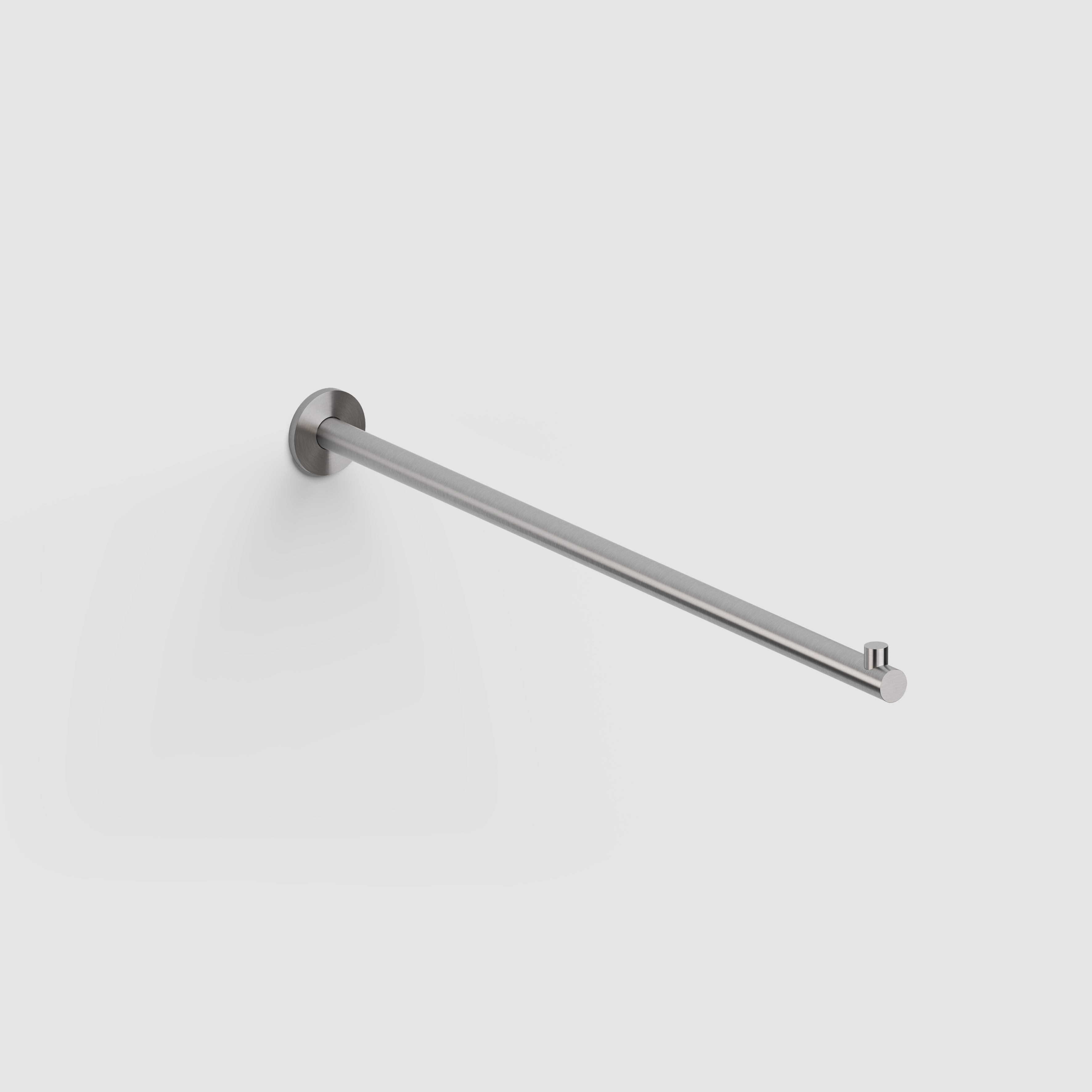 Clou Kaldur handdoekrek 42cm, recht, rvs geborsteld